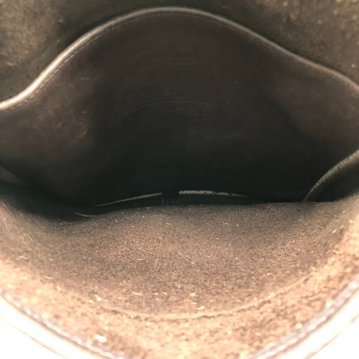 Vintage 1980'S Coach Station Bag, Turnlock 2-Way Shoulder Bag, Made in USA genuine leather brown type Vintage Second Hand