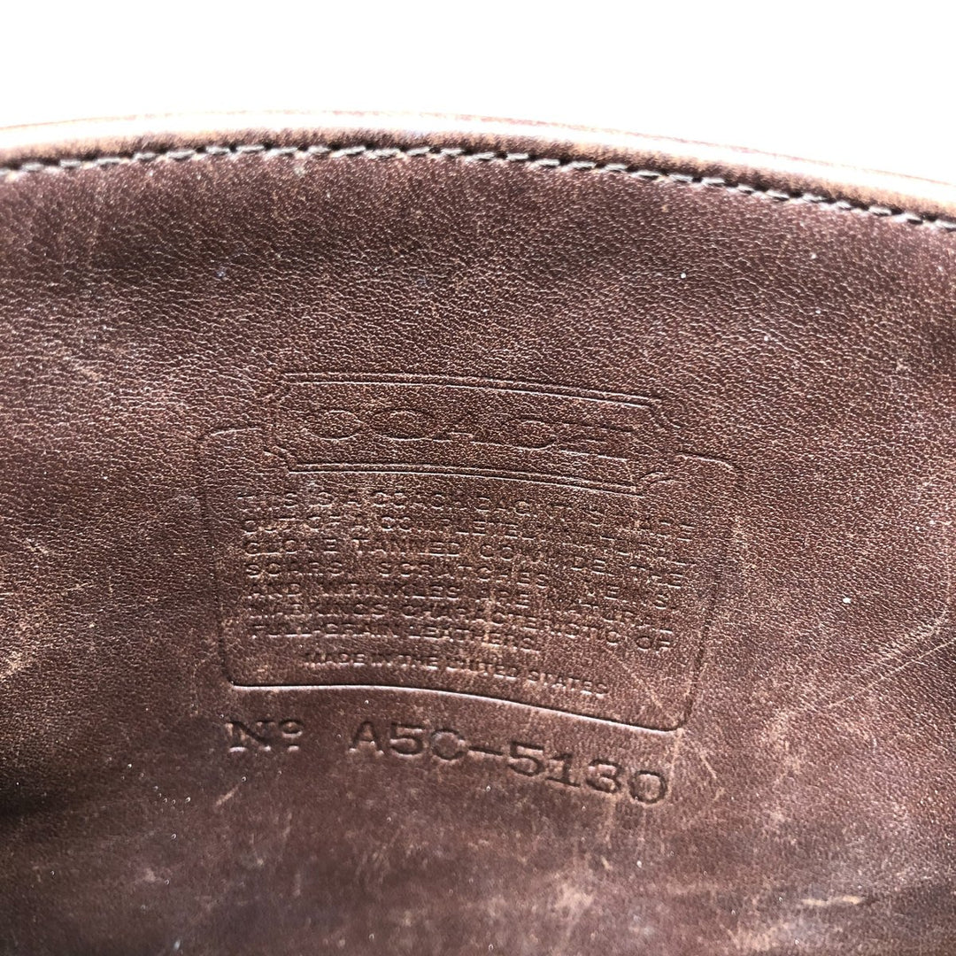 Vintage 1980'S Coach Station Bag, Turnlock 2-Way Shoulder Bag, Made in USA genuine leather brown type Vintage Second Hand