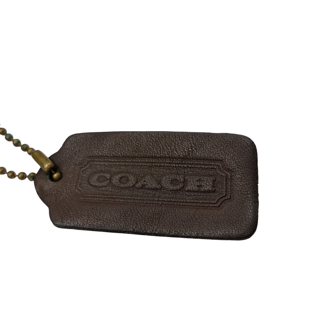 Vintage 1980'S Coach Station Bag, Turnlock 2-Way Shoulder Bag, Made in USA genuine leather brown type Vintage Second Hand