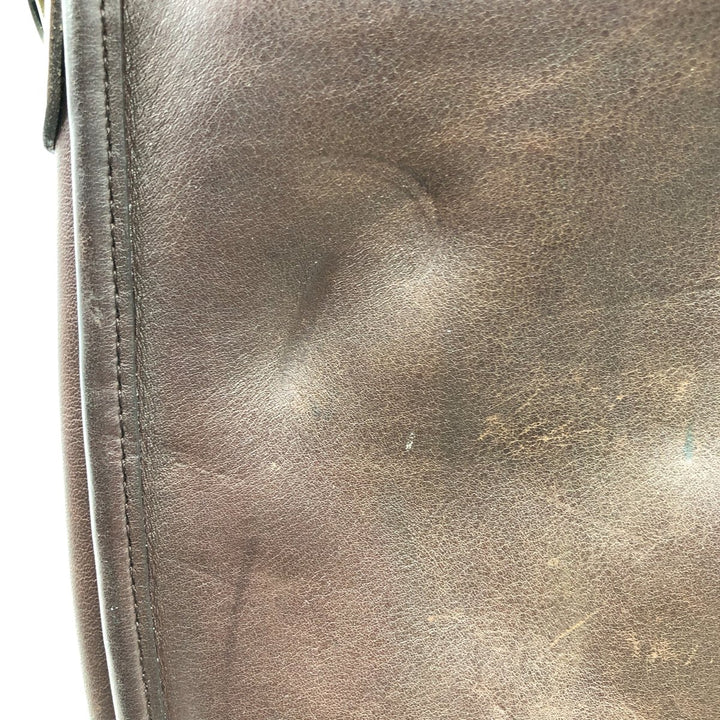 Vintage 1980'S Coach Station Bag, Turnlock 2-Way Shoulder Bag, Made in USA genuine leather brown type Vintage Second Hand