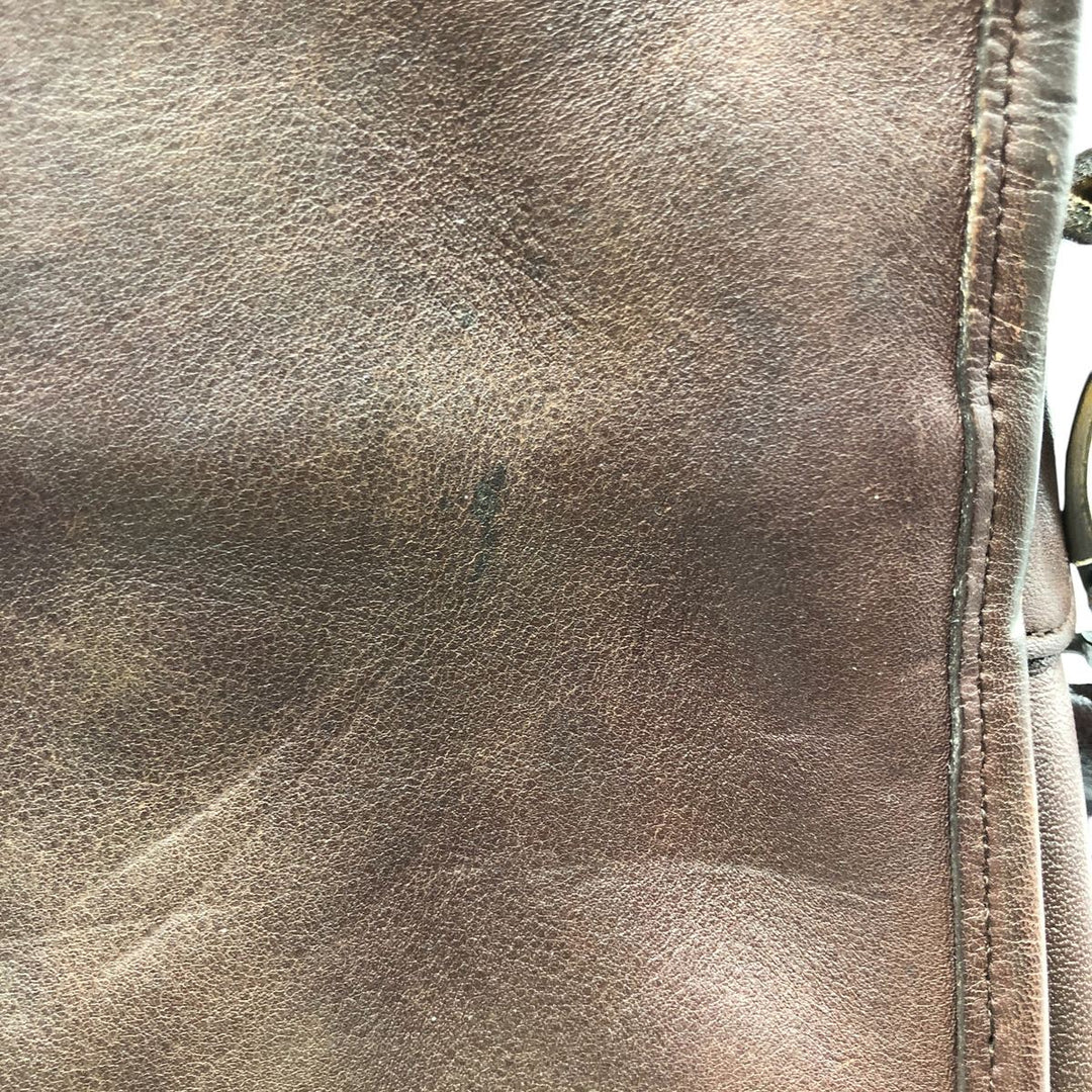 Vintage 1980'S Coach Station Bag, Turnlock 2-Way Shoulder Bag, Made in USA genuine leather brown type Vintage Second Hand