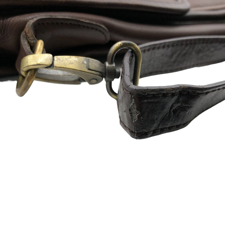 Vintage 1980'S Coach Station Bag, Turnlock 2-Way Shoulder Bag, Made in USA genuine leather brown type Vintage Second Hand