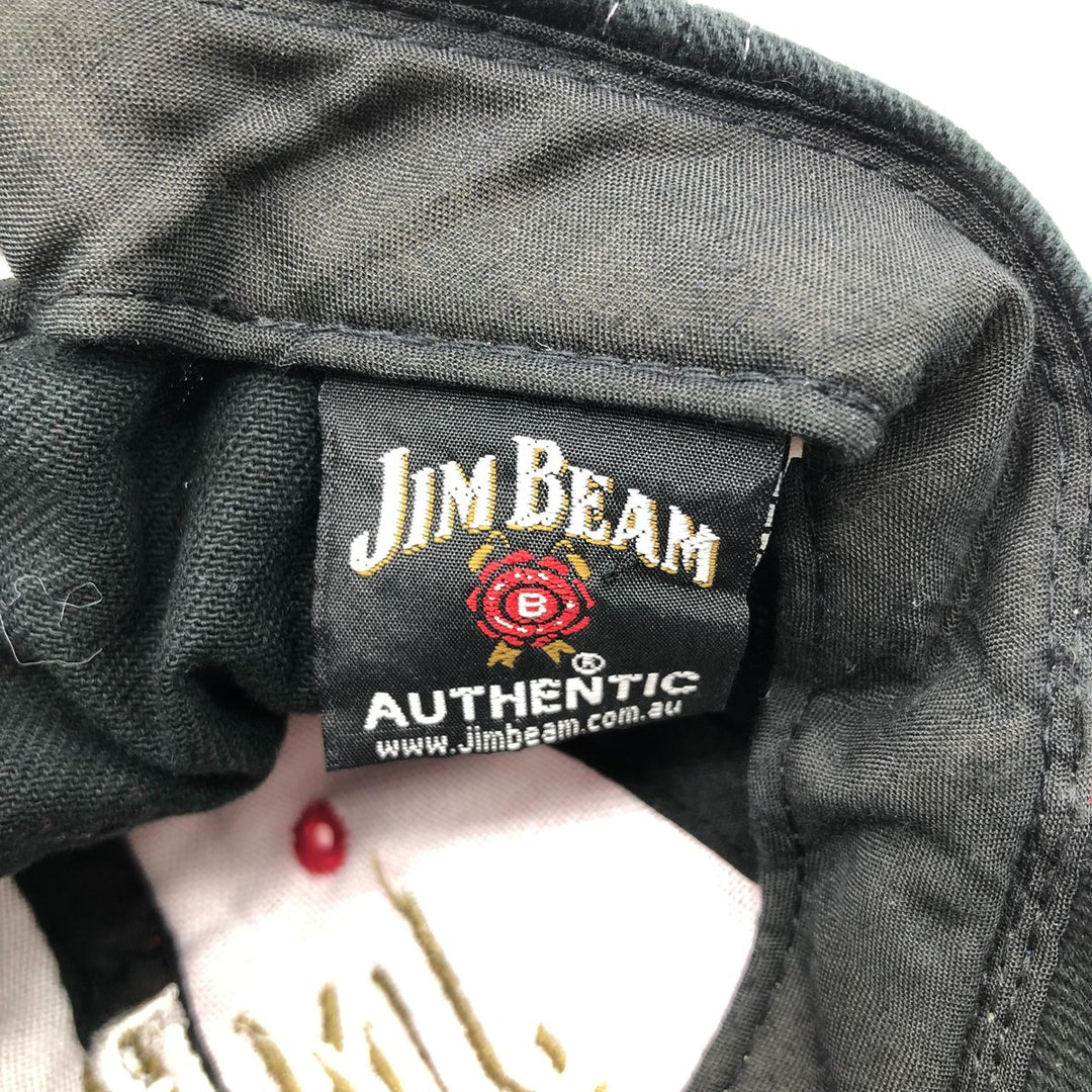 JIM BEAM Jim Beam Advertising Baseball Cap Free Size cotton black type Vintage Second Hand