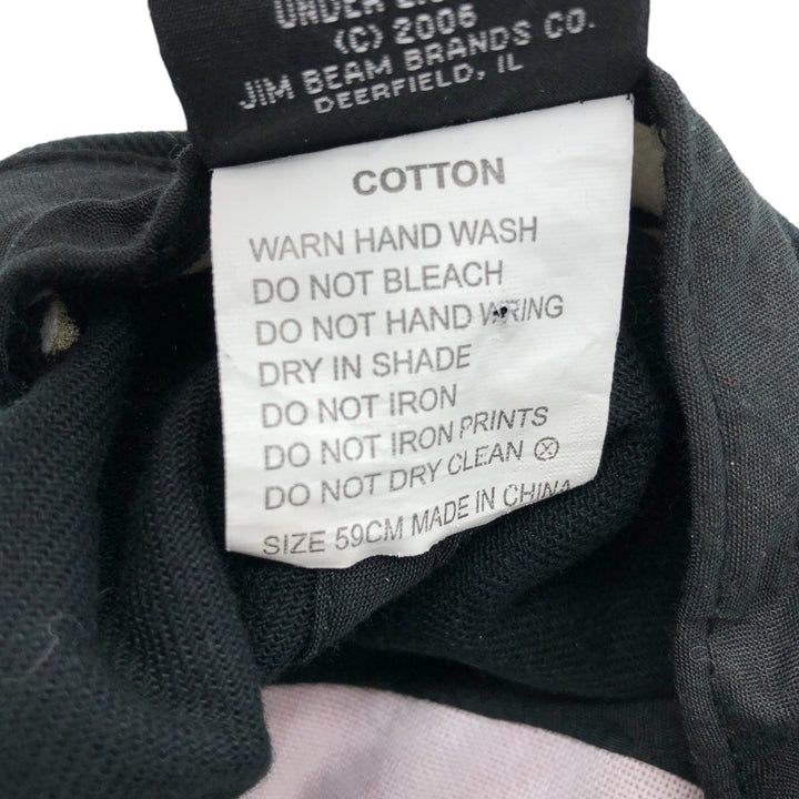 JIM BEAM Jim Beam Advertising Baseball Cap Free Size cotton black type Vintage Second Hand