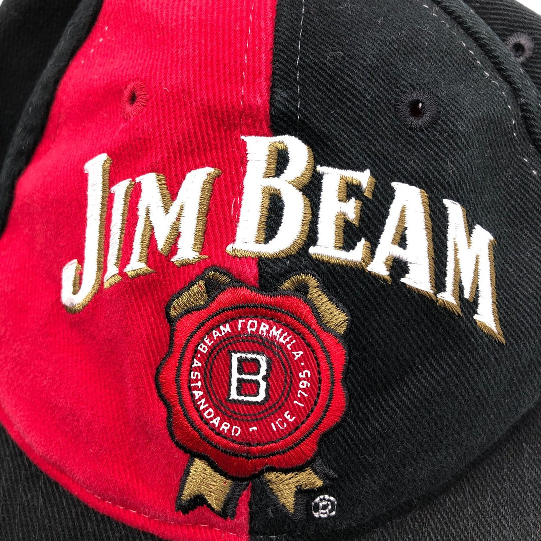 JIM BEAM Jim Beam Advertising Baseball Cap Free Size cotton black type Vintage Second Hand
