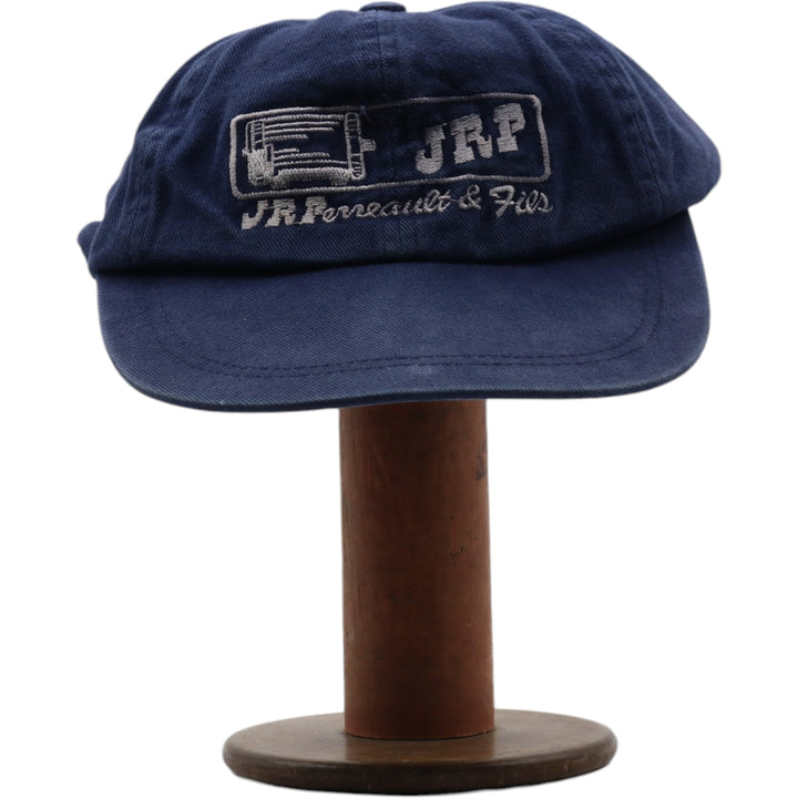 JRP Advertising Baseball Cap Free Size cotton navy blue type Vintage Second Hand
