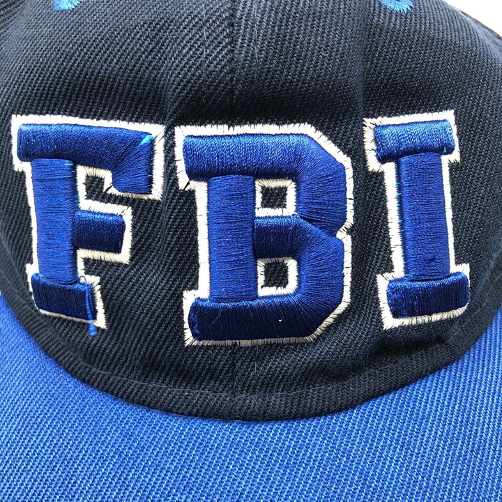 FBI Two-tone Baseball Cap Free Size unclear blue type Vintage Second Hand