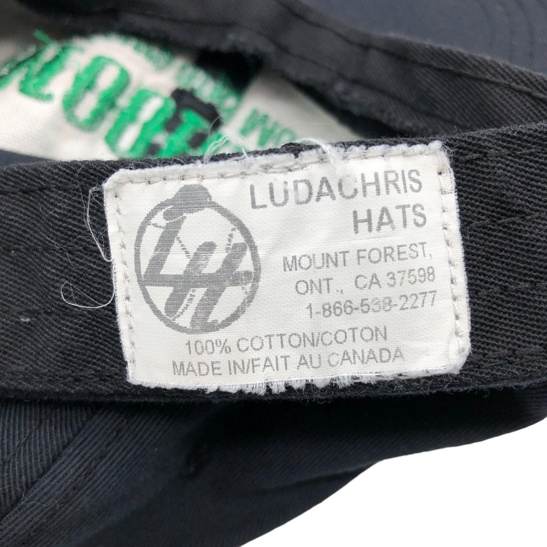 90s~00'S LUDACHRIS HATS Baseball Cap Made in Canada Free Size Vintage cotton black type Vintage Second Hand