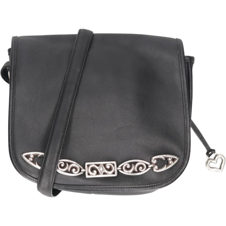 Brighton Shoulder Bag genuine leather black type Vintage Second Hand