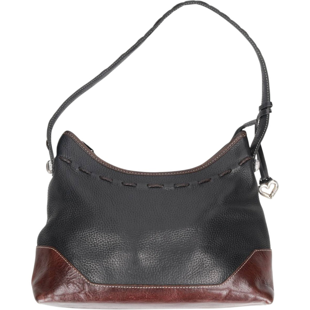 Brighton Shoulder Bag genuine leather black type Vintage Second Hand