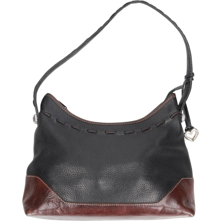 Brighton Shoulder Bag genuine leather black type Vintage Second Hand