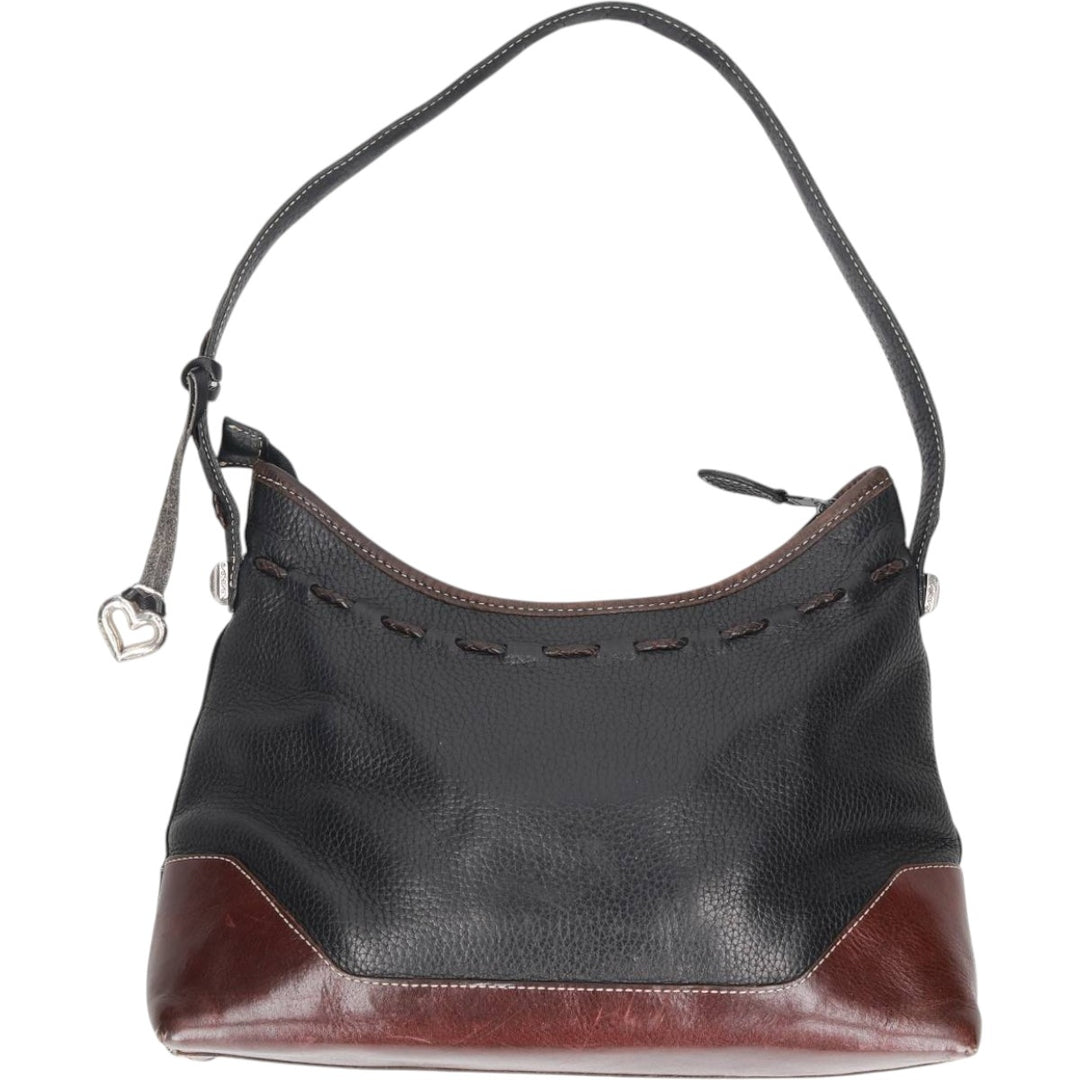 Brighton Shoulder Bag genuine leather black type Vintage Second Hand