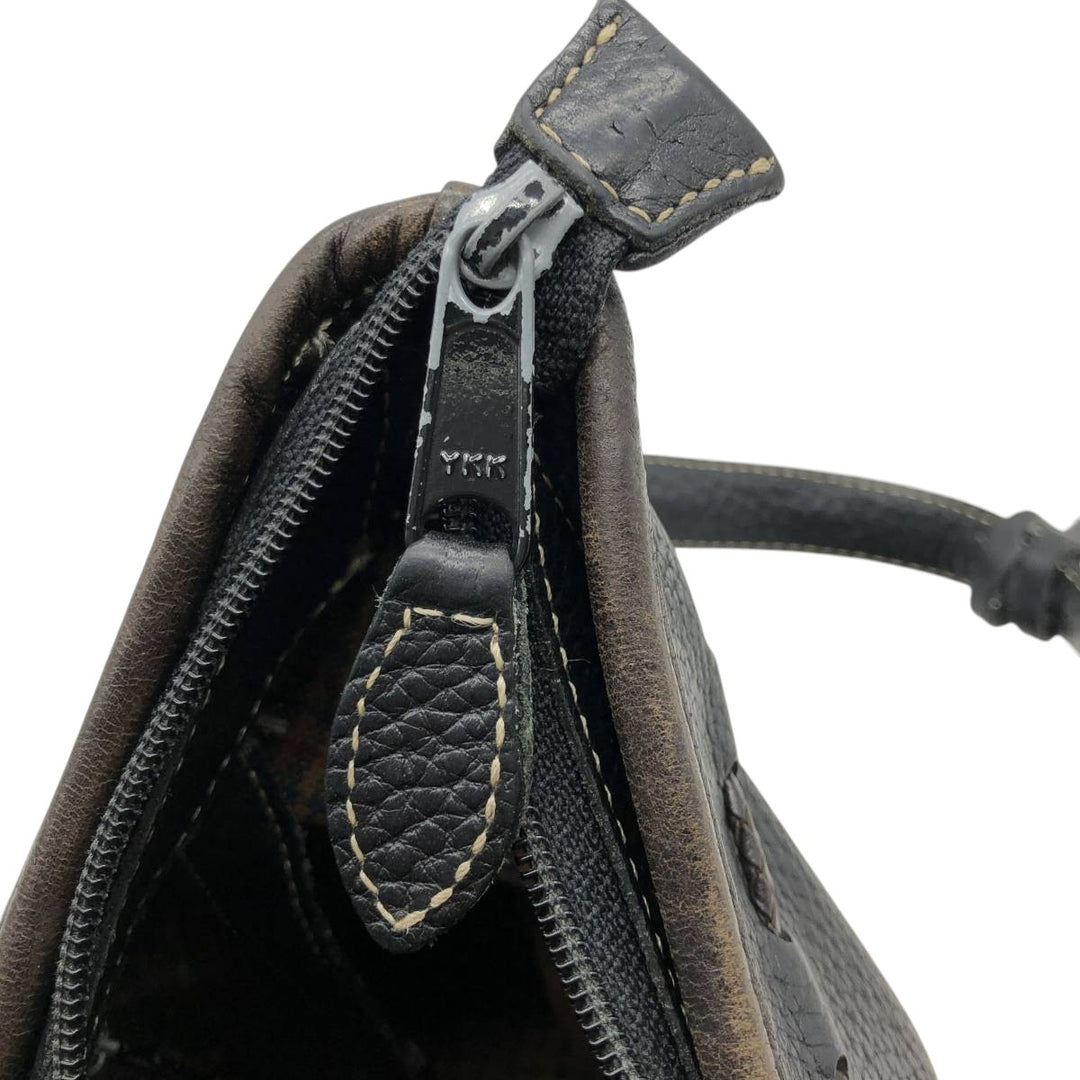 Brighton Shoulder Bag genuine leather black type Vintage Second Hand