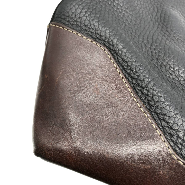 Brighton Shoulder Bag genuine leather black type Vintage Second Hand