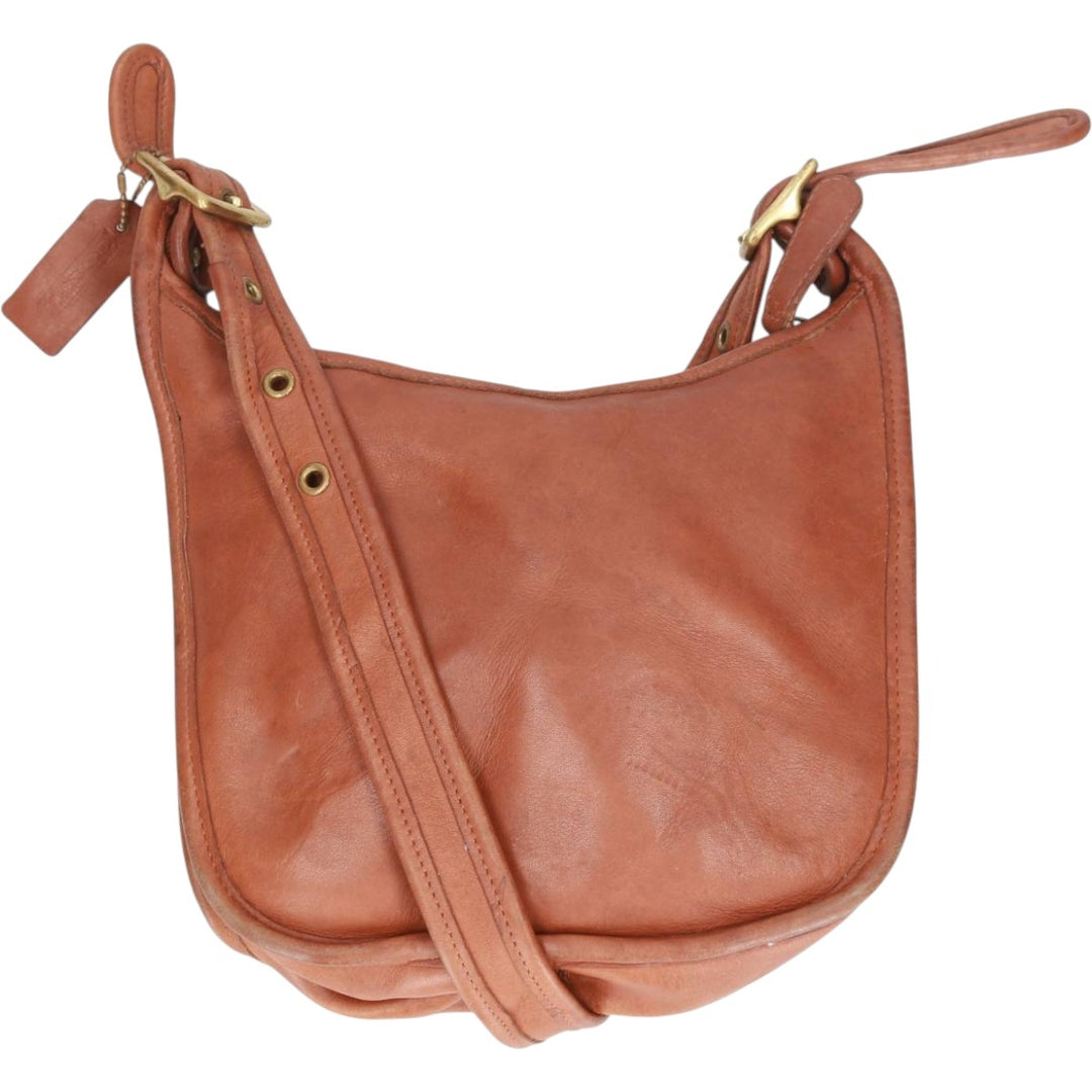 90'S Coach Old Coach Shoulder Bag Vintage genuine leather brown type Vintage Second Hand