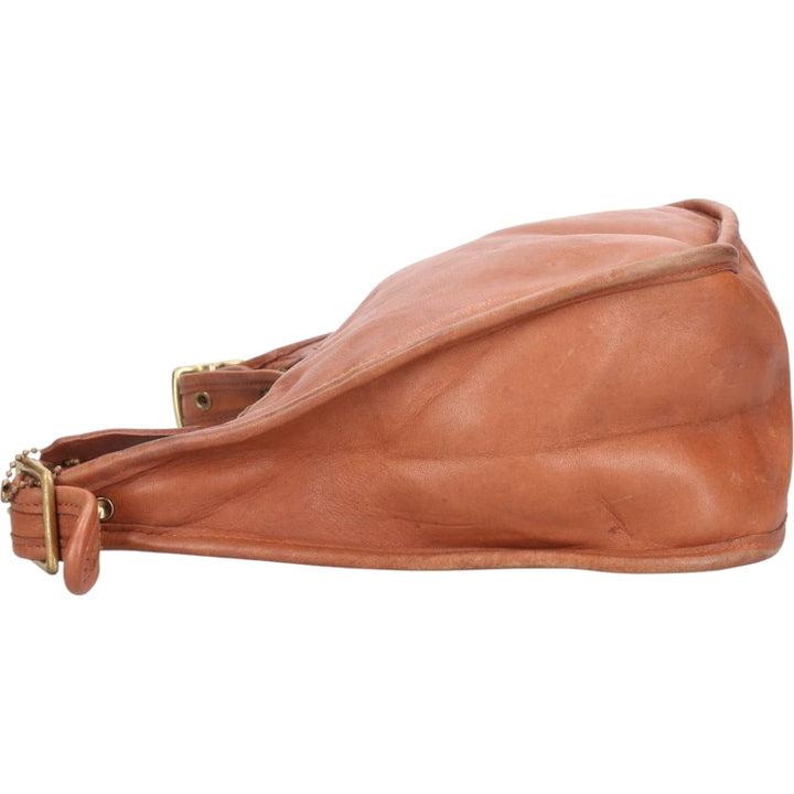 90'S Coach Old Coach Shoulder Bag Vintage genuine leather brown type Vintage Second Hand