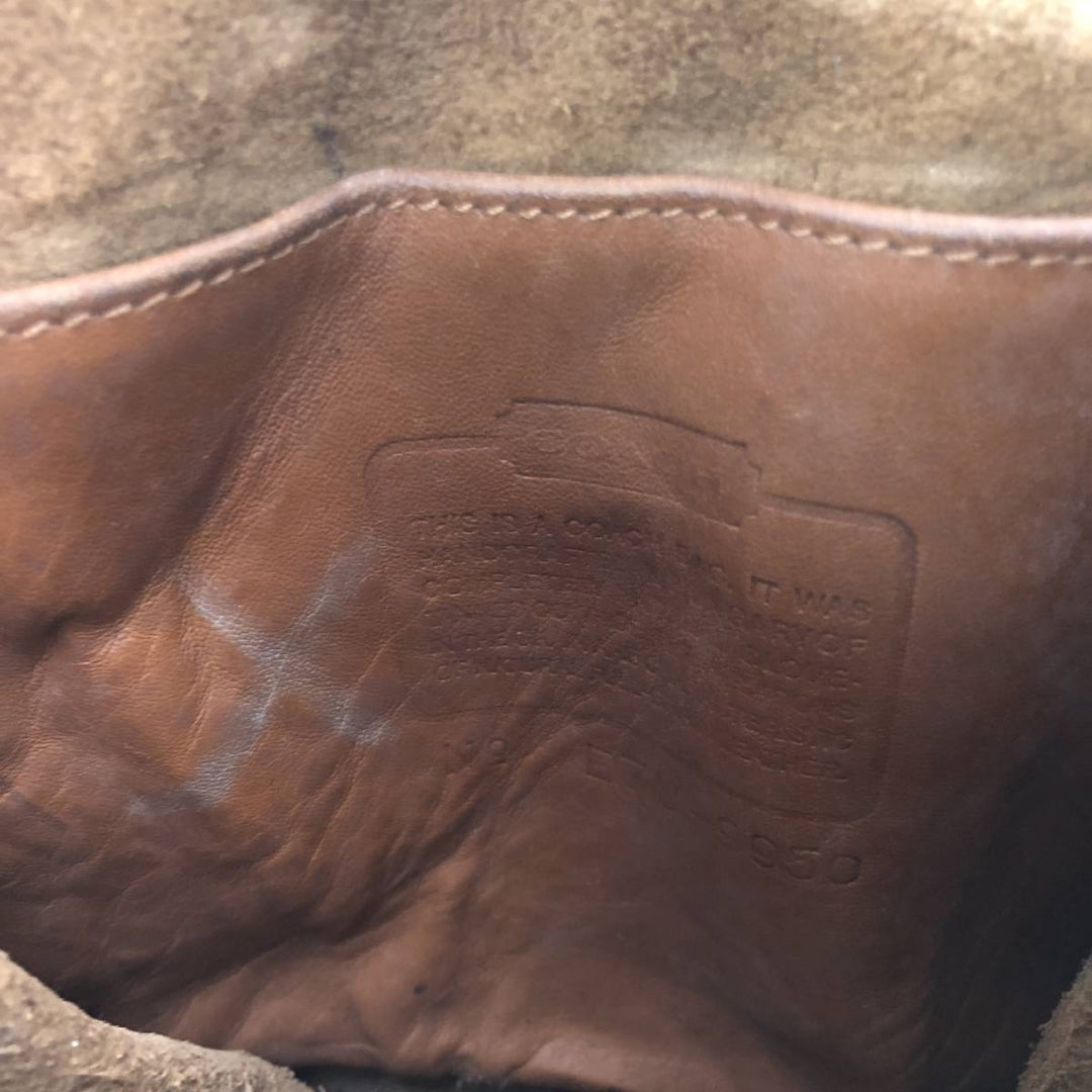 90'S Coach Old Coach Shoulder Bag Vintage genuine leather brown type Vintage Second Hand