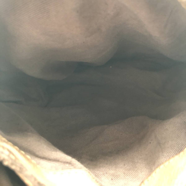 Campomaggi Camouflage Pattern Shoulder Bag, Made in Italy genuine leather brown type Vintage Second Hand