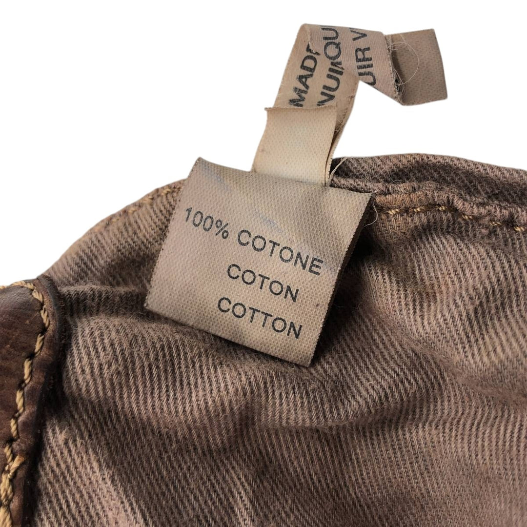 Campomaggi Camouflage Pattern Shoulder Bag, Made in Italy genuine leather brown type Vintage Second Hand