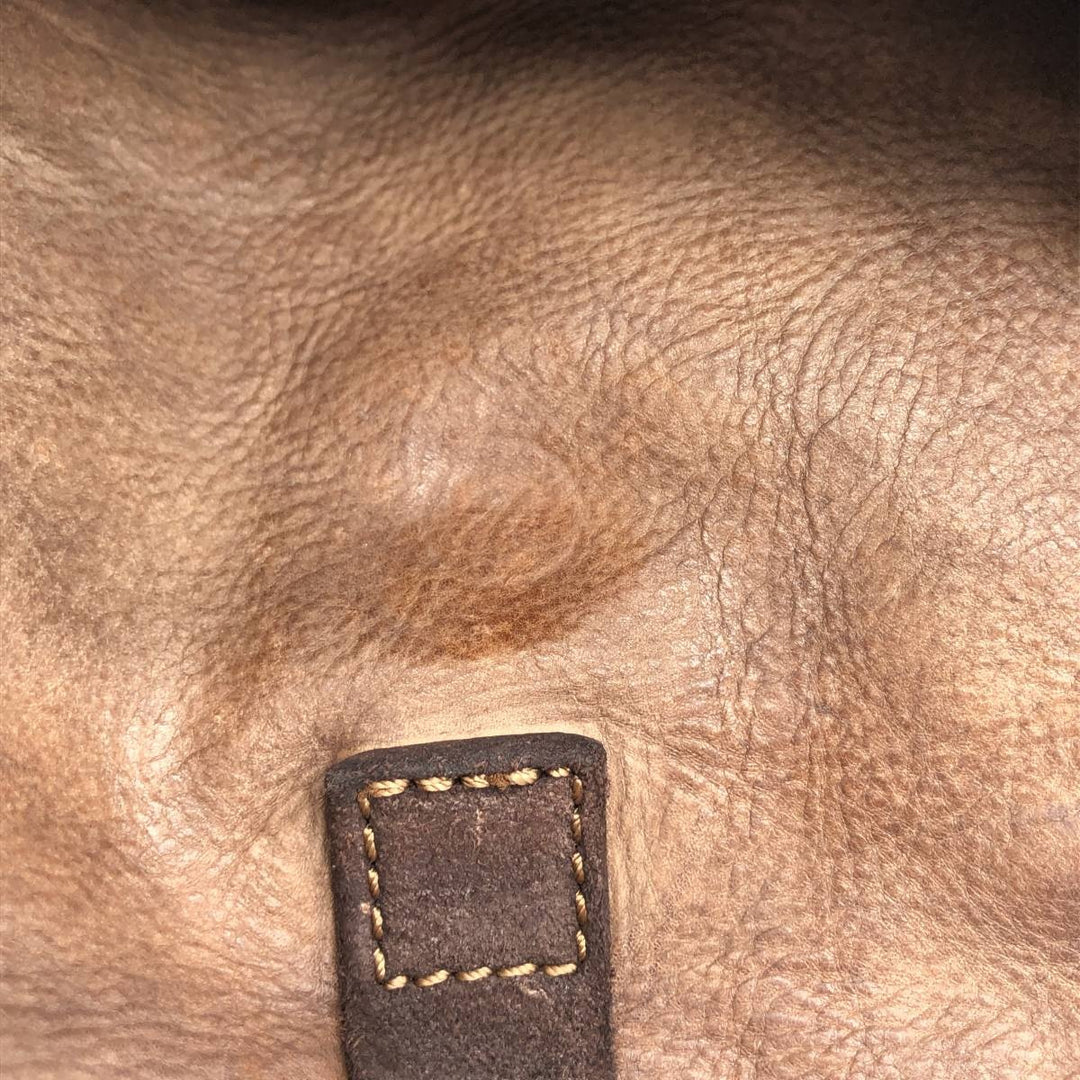 Campomaggi Camouflage Pattern Shoulder Bag, Made in Italy genuine leather brown type Vintage Second Hand