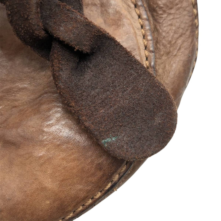 Campomaggi Camouflage Pattern Shoulder Bag, Made in Italy genuine leather brown type Vintage Second Hand