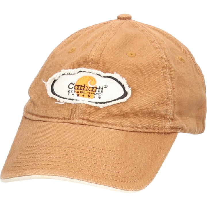 Carhartt Duck Odessa Cap, 6-Panel Cap, One Size Fits Most cotton beige type brown Vintage Second Hand