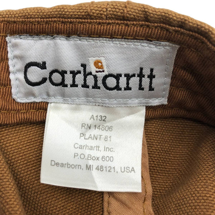Carhartt Duck Odessa Cap, 6-Panel Cap, One Size Fits Most cotton beige type brown Vintage Second Hand