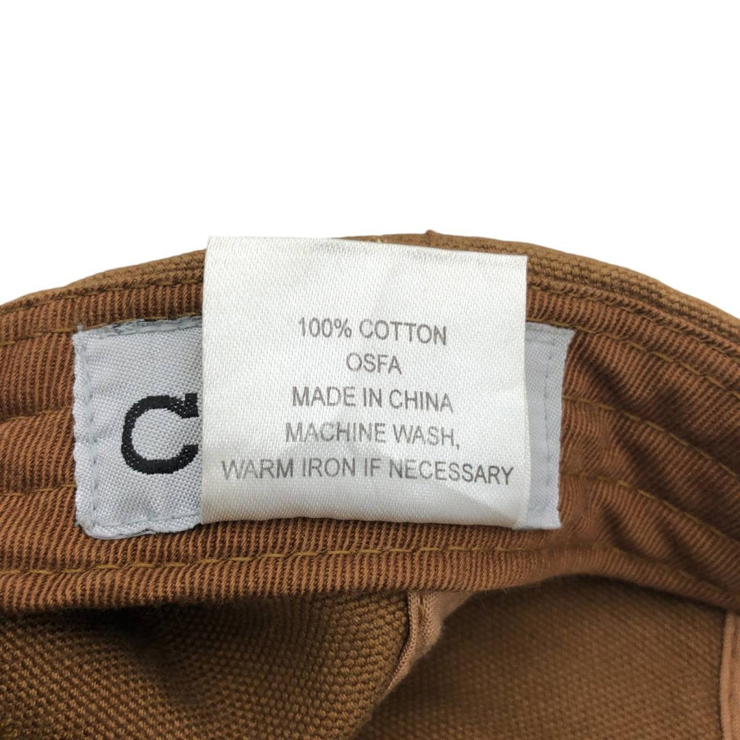 Carhartt Duck Odessa Cap, 6-Panel Cap, One Size Fits Most cotton beige type brown Vintage Second Hand