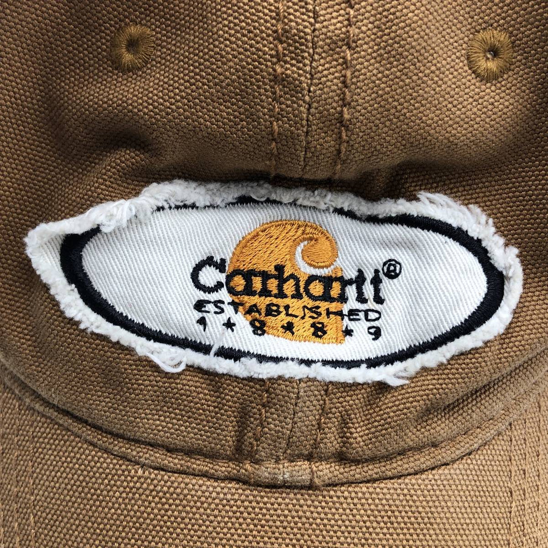 Carhartt Duck Odessa Cap, 6-Panel Cap, One Size Fits Most cotton beige type brown Vintage Second Hand