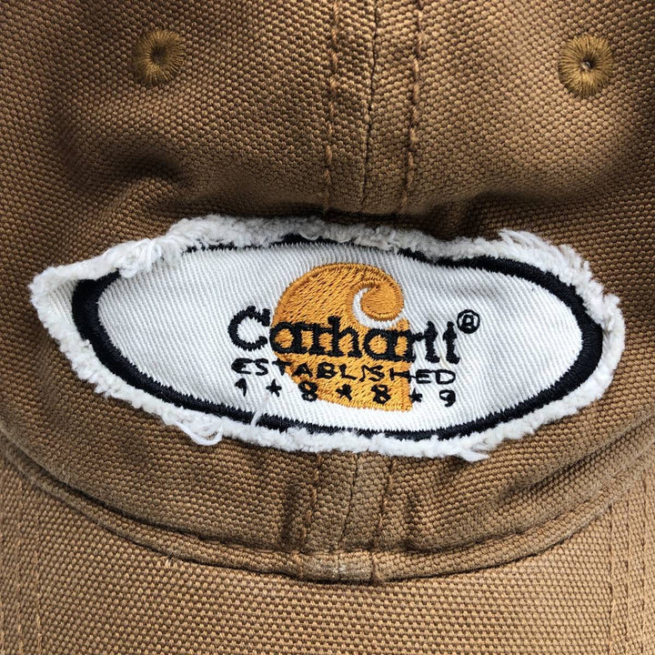 Carhartt Duck Odessa Cap, 6-Panel Cap, One Size Fits Most cotton beige type brown Vintage Second Hand