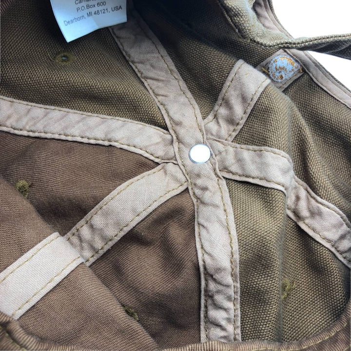 Carhartt Duck Odessa Cap, 6-Panel Cap, One Size Fits Most cotton beige type brown Vintage Second Hand