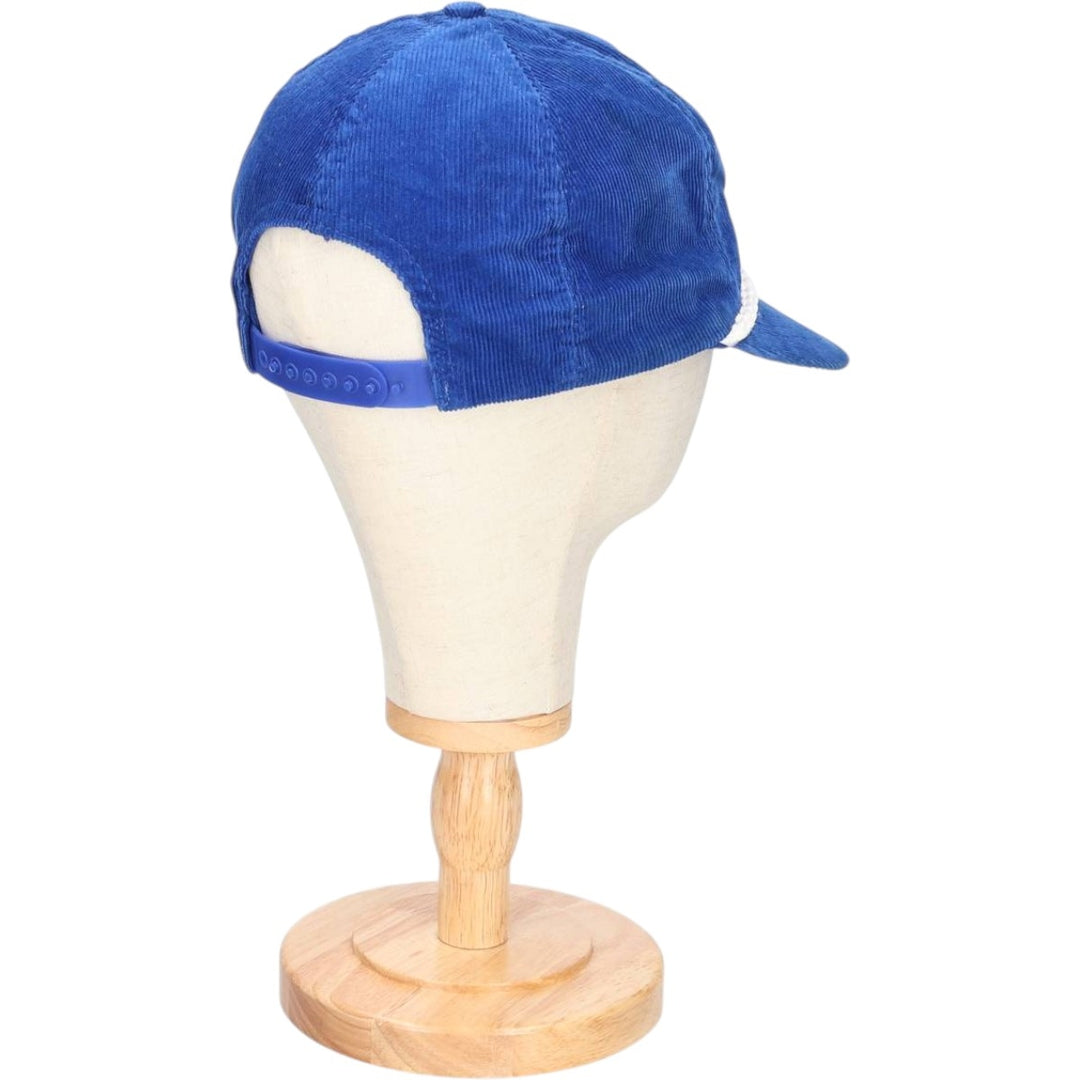 Vintage 1990'S Pepsi-Cola Advertising Corduroy Cap, Made in USA, One Size Fits All unclear blue type Vintage Second Hand