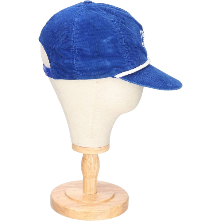 Vintage 1990'S Pepsi-Cola Advertising Corduroy Cap, Made in USA, One Size Fits All unclear blue type Vintage Second Hand