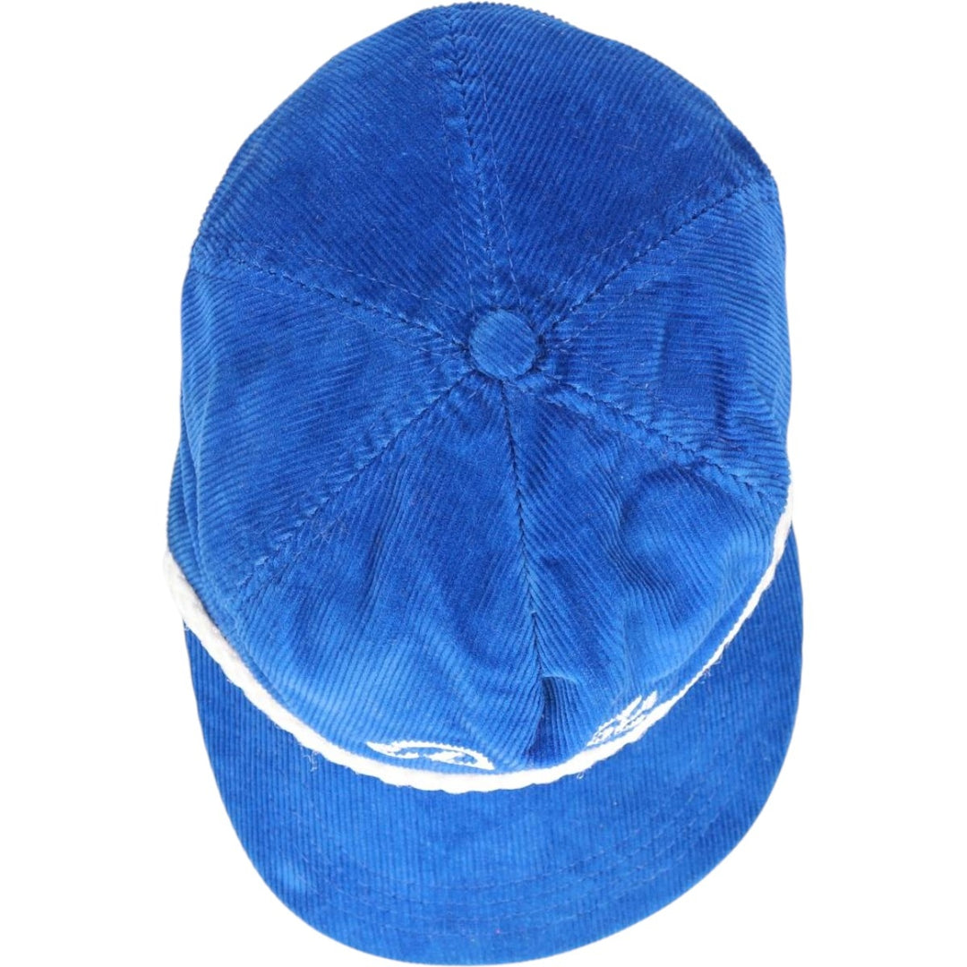 Vintage 1990'S Pepsi-Cola Advertising Corduroy Cap, Made in USA, One Size Fits All unclear blue type Vintage Second Hand