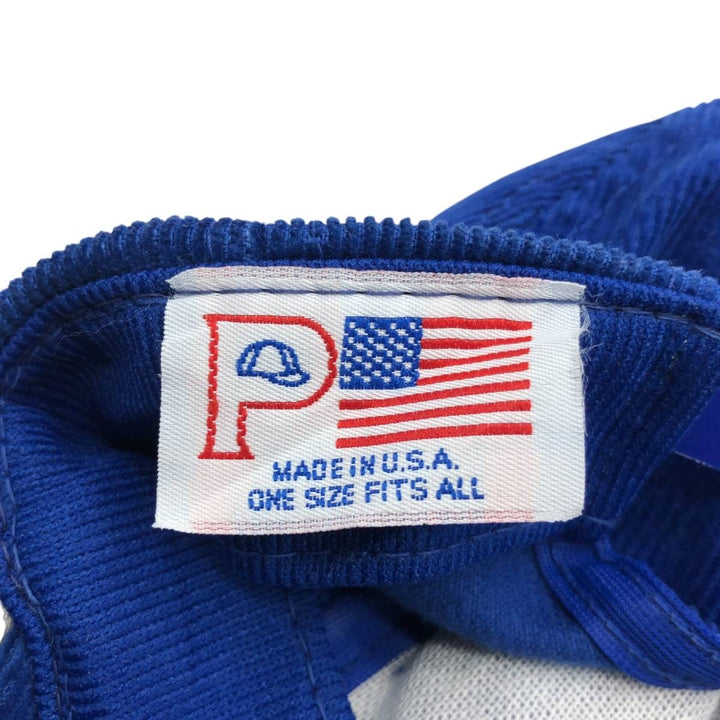 Vintage 1990'S Pepsi-Cola Advertising Corduroy Cap, Made in USA, One Size Fits All unclear blue type Vintage Second Hand