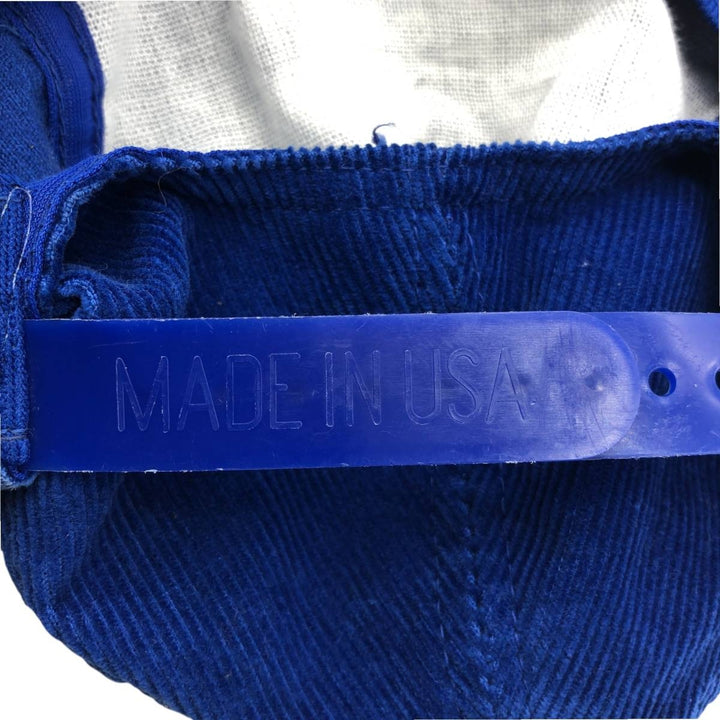 Vintage 1990'S Pepsi-Cola Advertising Corduroy Cap, Made in USA, One Size Fits All unclear blue type Vintage Second Hand