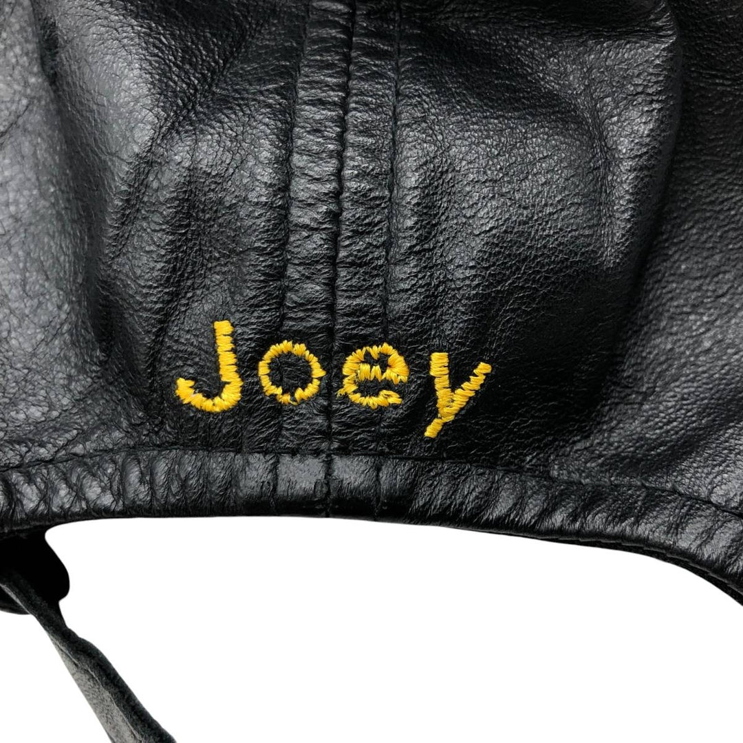 Vintage ATM Leather Cap, One Size Fits All genuine leather black type Vintage Second Hand