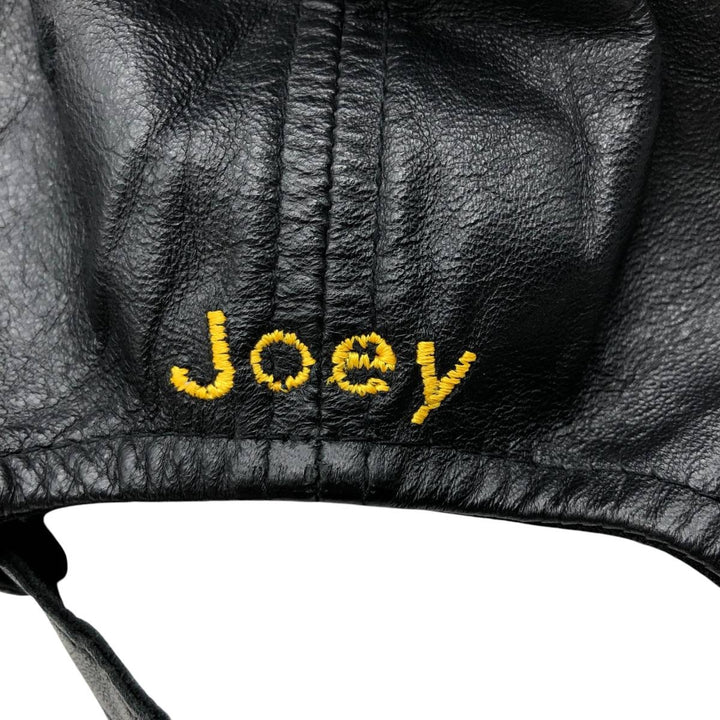 Vintage ATM Leather Cap, One Size Fits All genuine leather black type Vintage Second Hand