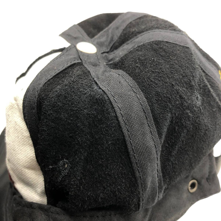 Vintage ATM Leather Cap, One Size Fits All genuine leather black type Vintage Second Hand