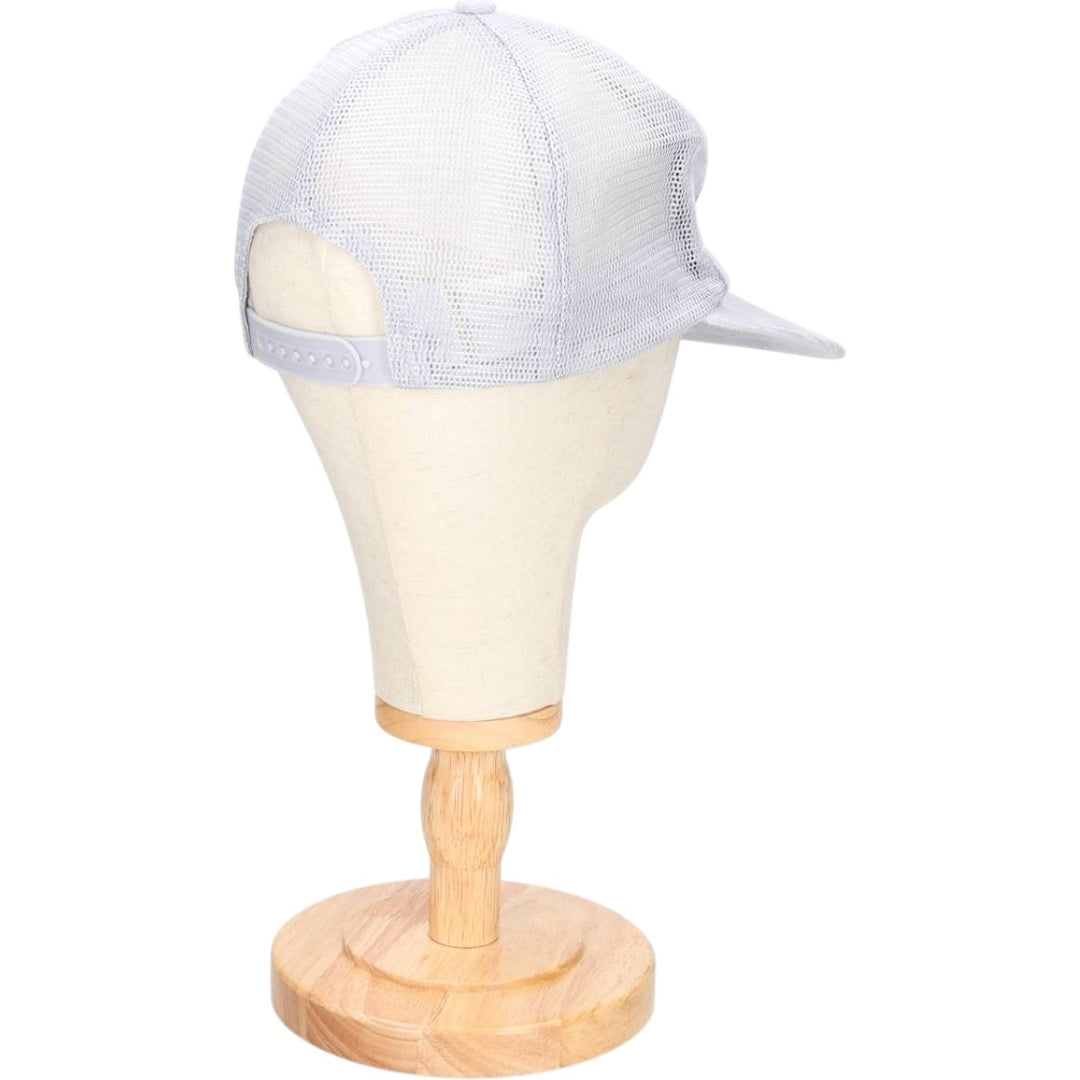 90'S Headline Headwear Trucker Cap, Advertising Corduroy Mesh Cap, One Size Fits Most cotton gray type Vintage Second Hand