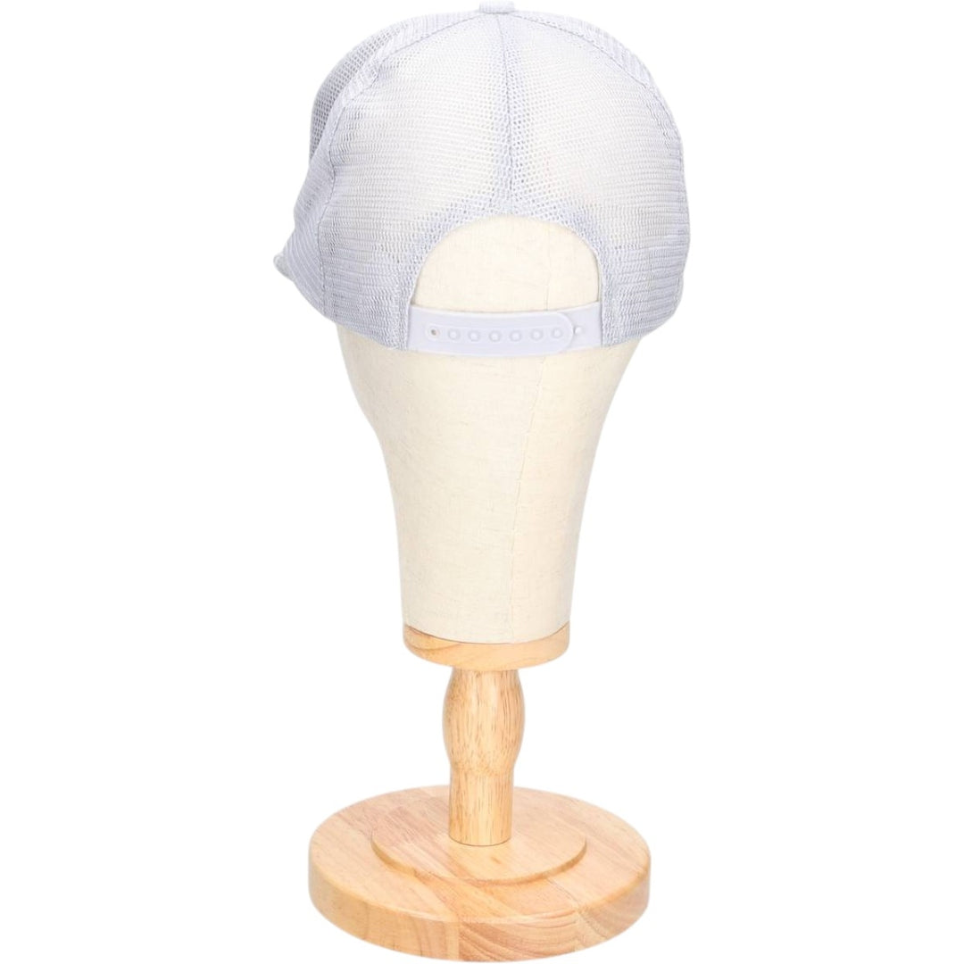 90'S Headline Headwear Trucker Cap, Advertising Corduroy Mesh Cap, One Size Fits Most cotton gray type Vintage Second Hand