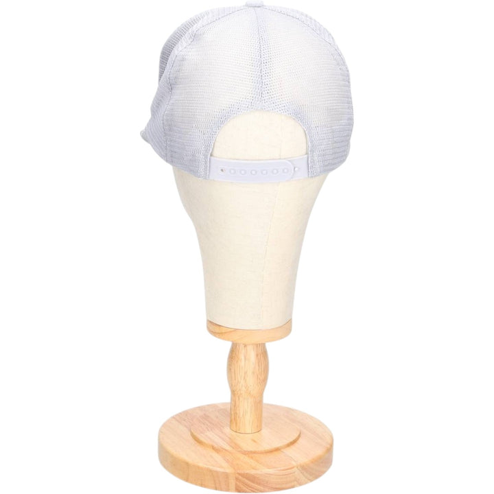 90'S Headline Headwear Trucker Cap, Advertising Corduroy Mesh Cap, One Size Fits Most cotton gray type Vintage Second Hand