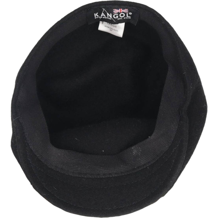 Kangol hunting cap, one size fits all wool black type Vintage Second Hand