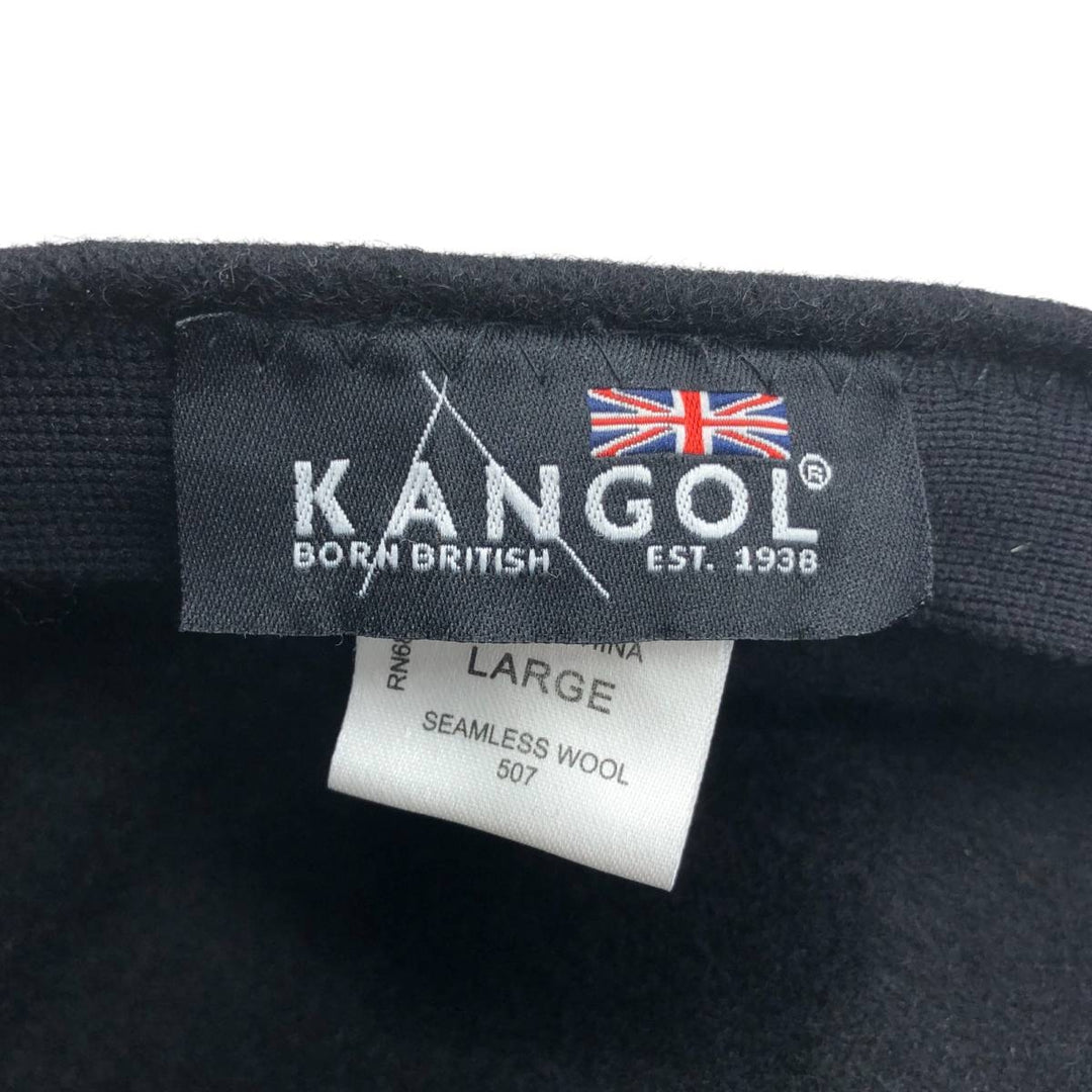 Kangol hunting cap, one size fits all wool black type Vintage Second Hand