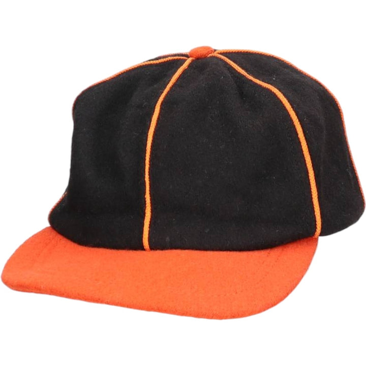 BRONER Two-Tone 6-Panel Cap, Made in USA, One Size Fits Most, Vintage unclear black type Vintage Second Hand