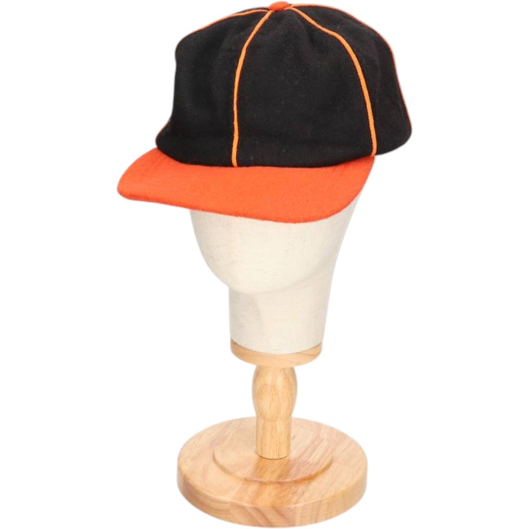 BRONER Two-Tone 6-Panel Cap, Made in USA, One Size Fits Most, Vintage unclear black type Vintage Second Hand