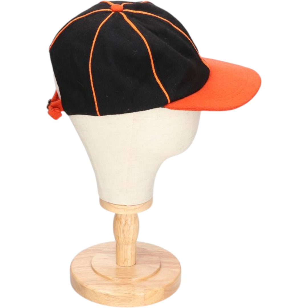 BRONER Two-Tone 6-Panel Cap, Made in USA, One Size Fits Most, Vintage unclear black type Vintage Second Hand