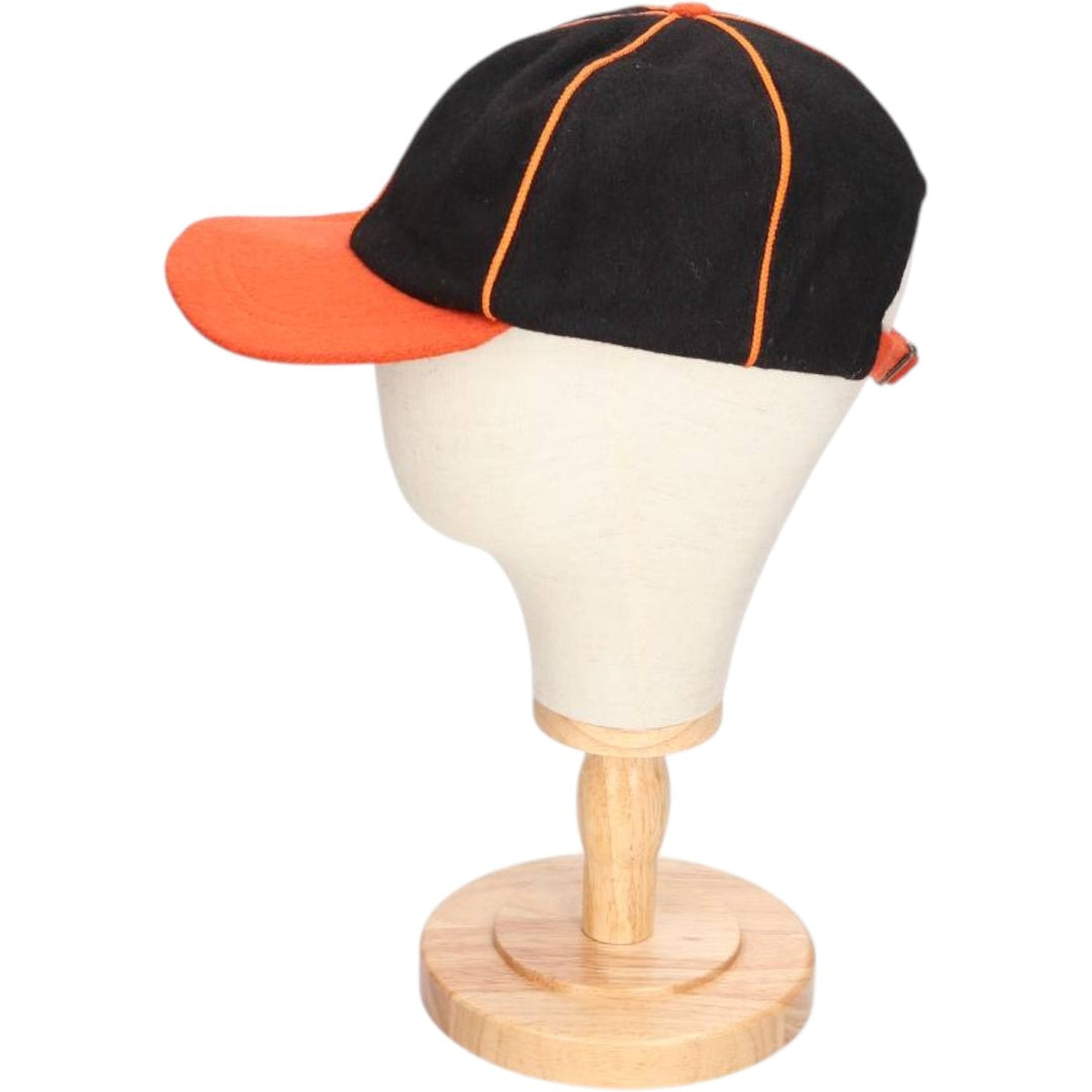 BRONER Two-Tone 6-Panel Cap, Made in USA, One Size Fits Most, Vintage unclear black type Vintage Second Hand