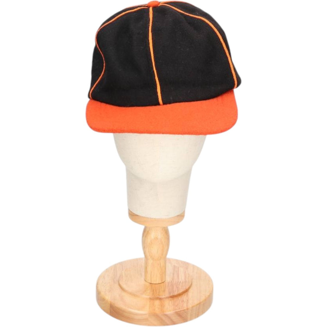 BRONER Two-Tone 6-Panel Cap, Made in USA, One Size Fits Most, Vintage unclear black type Vintage Second Hand