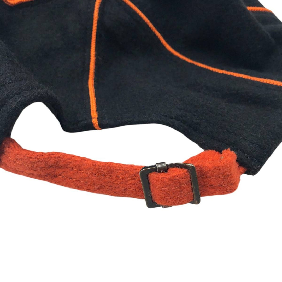 BRONER Two-Tone 6-Panel Cap, Made in USA, One Size Fits Most, Vintage unclear black type Vintage Second Hand